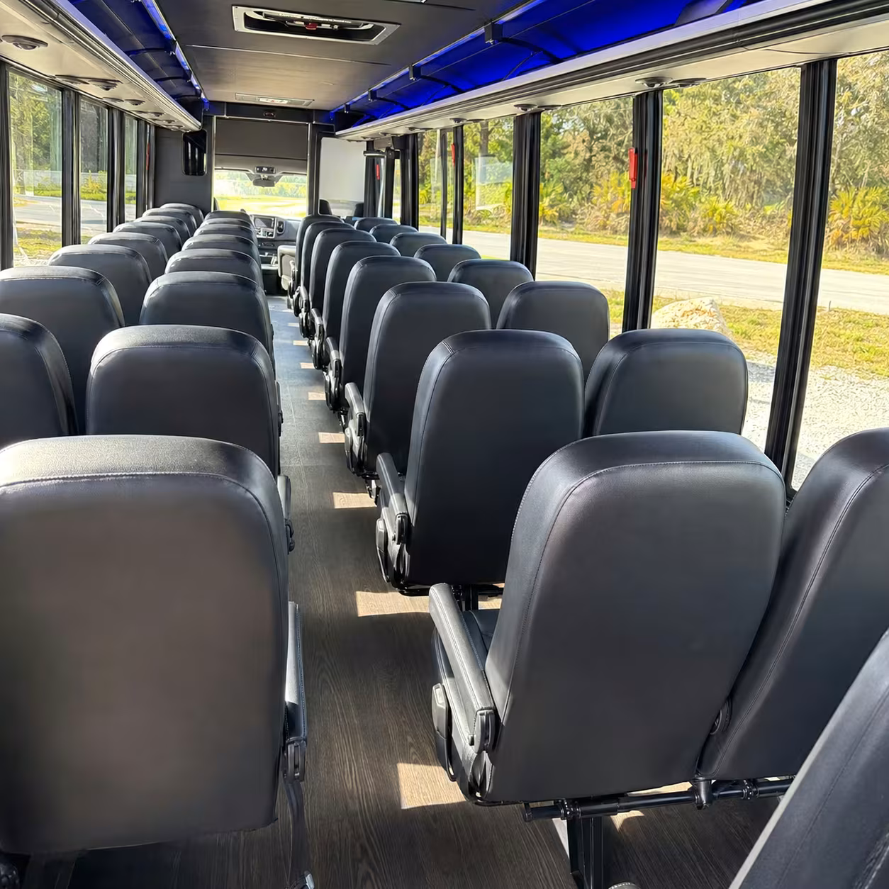 35 passenger minibus inside