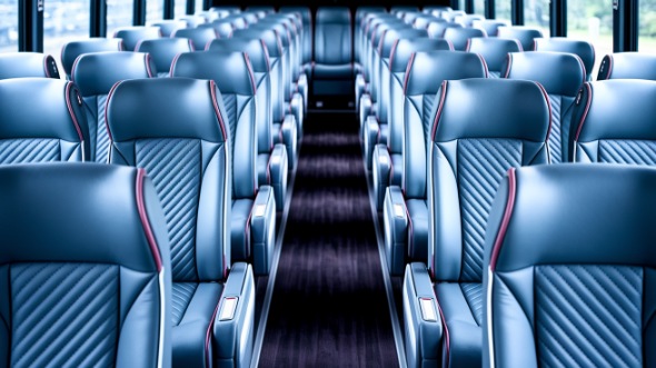 54 passenger charter bus interior