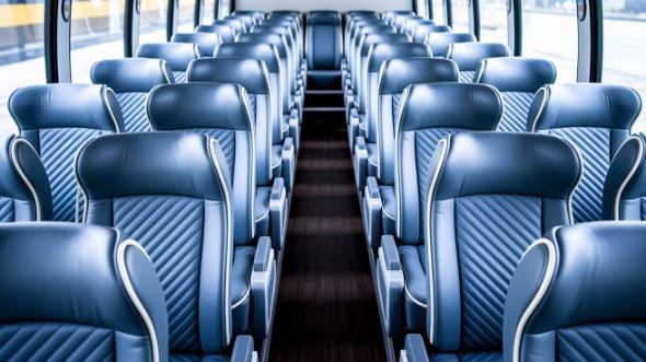 55 passenger charter bus interior