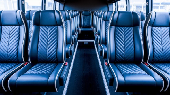 long beach 15 passenger minibus inside