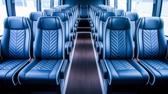 long beach 20 passenger minibus inside