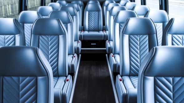 long beach 35 passenger minibus inside