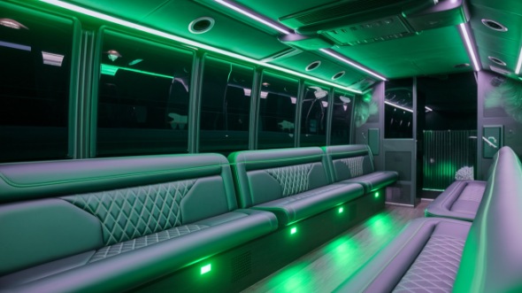 long beach party bus rental inside