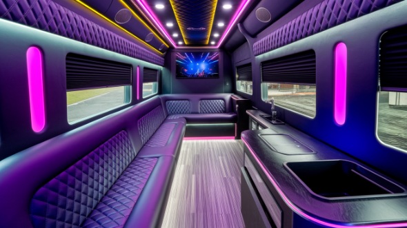 sprinter limo rental interior long beach